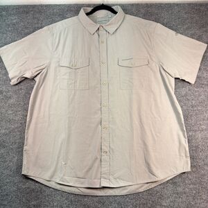 Craghoppers Men’s XL Gray Outdoor Button Down Shirt Short Sleeve Solarshield UPF